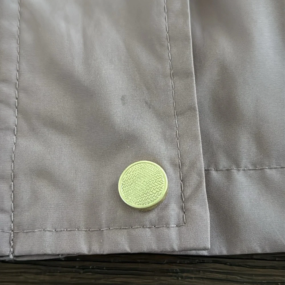 Cole Haan Mauve Packable Hooded Anorack Rain Jacket Small - Picture 10 of 12